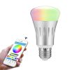 JH-G05 E27 7W WiFi Smart LED Light Bulb, 6000K+RGB 600LM Works with Alexa & Google Home, AC 175-255V (Silver) - Image 4