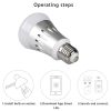 JH-G05 E27 7W WiFi Smart LED Light Bulb, 6000K+RGB 600LM Works with Alexa & Google Home, AC 175-255V (Silver) - Image 5