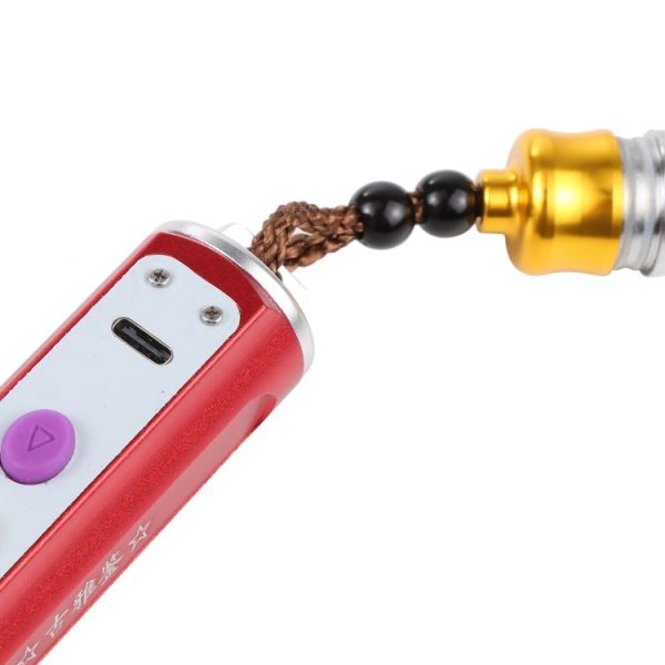 36C Type-C Charging Stepless Dimming Three Light Source Jade Identification Flashlight - Image 4