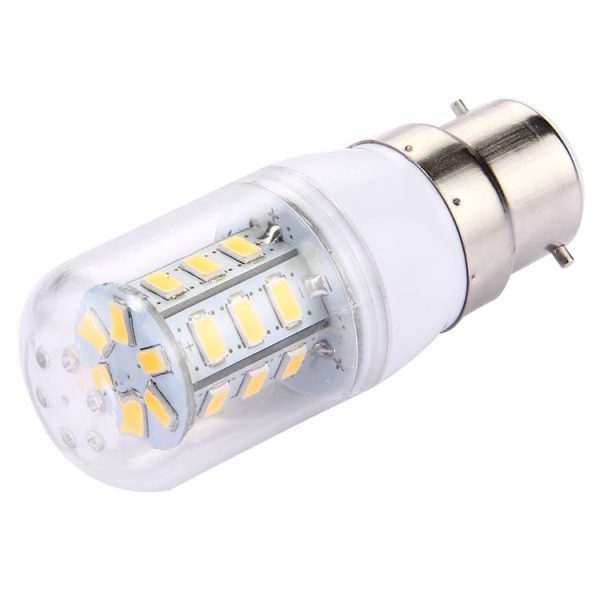 B22 2.5W LED Corn Light 24 LEDs SMD 5730 Bulb, AC 12-24V (Warm White) - Image 2