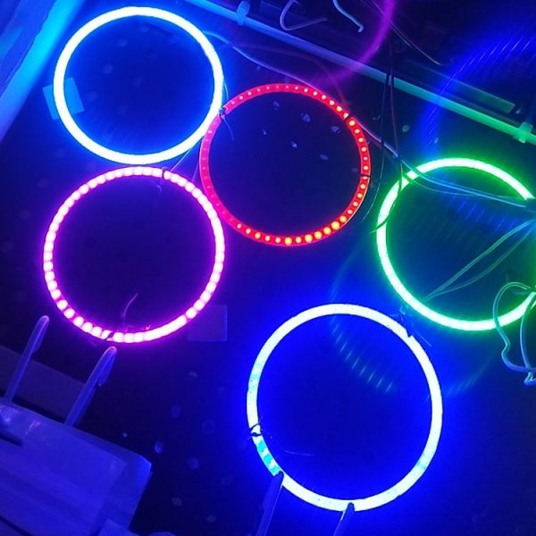 70mm 3W DIY Assembly Light COB LED Decorative Circle DC9V (Green Light) - Image 5