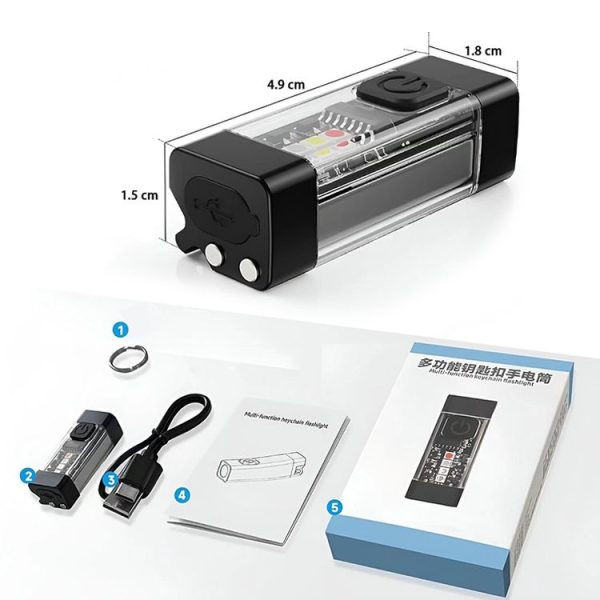 Multifunctional Keychain Mini Flashlight - Image 2