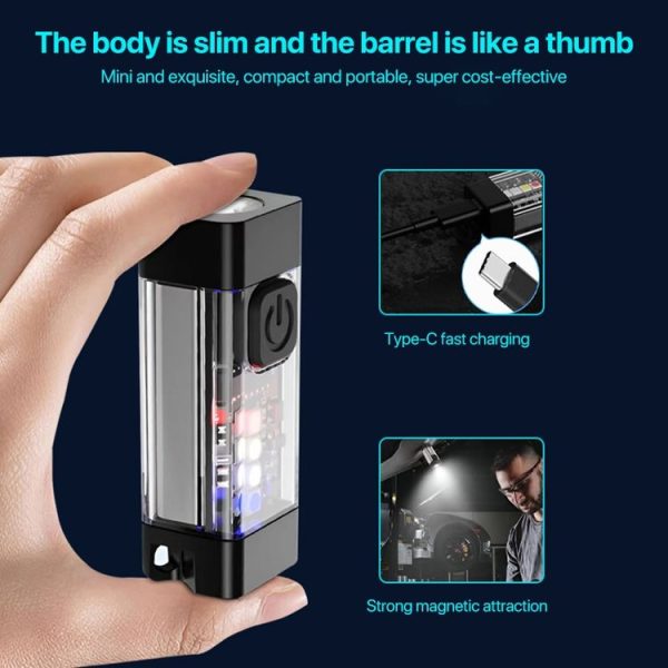 Multifunctional Keychain Mini Flashlight - Image 4