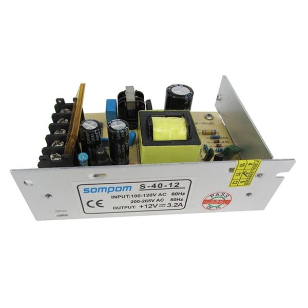 SOMPOM S-40-12 40W 12V 3.2A Iron Shell Driver LED Light Strip Lighting Monitor Power Supply - Image 6