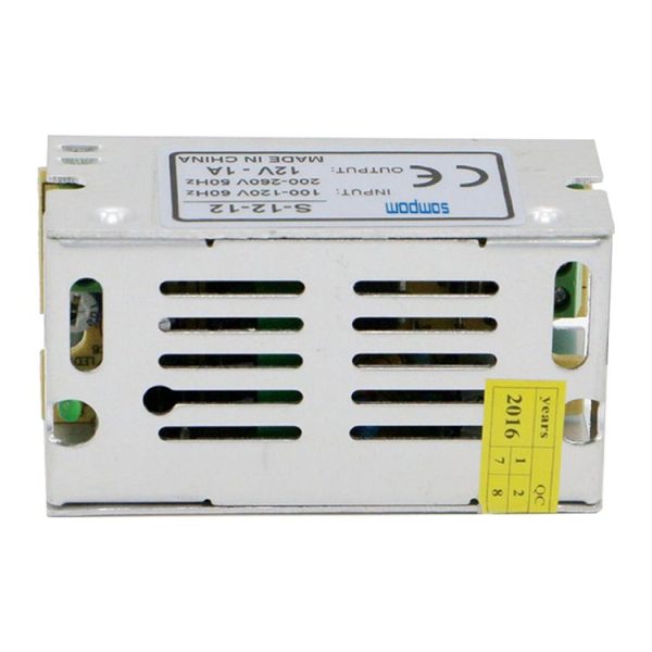 SOMPOM S-12-12 12W 12V 1A Iron Shell Driver LED Light Strip Lighting Monitor Power Supply - Image 4