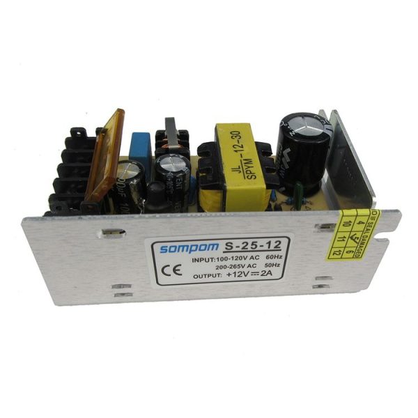 SOMPOM S-24-12 24W 12V 2A Iron Shell Driver LED Light Strip Lighting Monitor Power Supply - Image 6