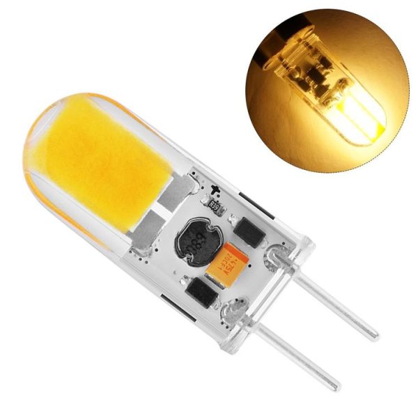 GY6.35 3W 180-220LM LED 1508 COB Corn Light Bulb, AC / DC 12V (Warm White)