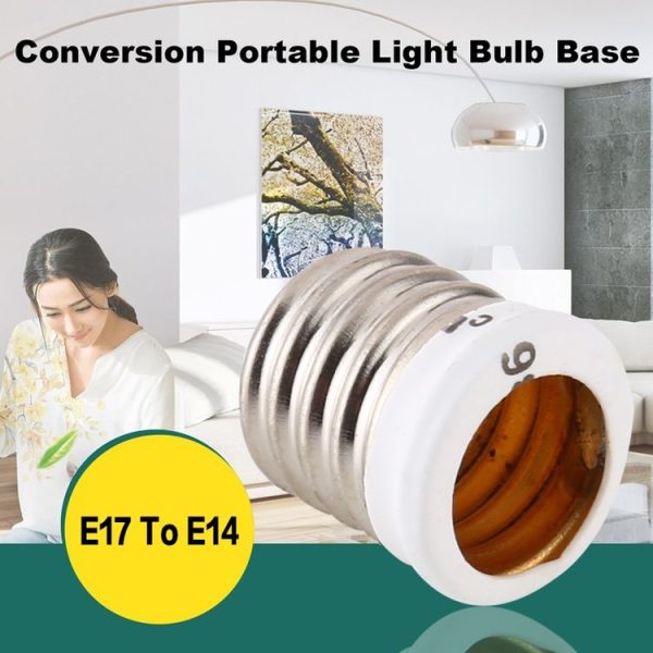 E17 to E14 Light Lamp Bulbs Adapter Converter - Image 4