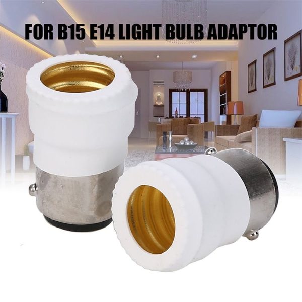 B15 to E14 Light Lamp Bulbs Adapter Converter - Image 4