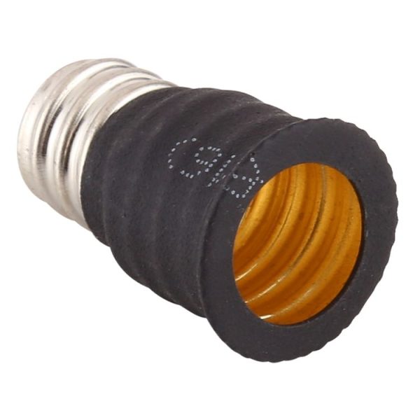 E12 to E14 Light Lamp Bulbs Adapter Converter (Black) - Image 2