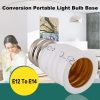 E12 to E14 Light Lamp Bulbs Adapter Converter (Black) - Image 5