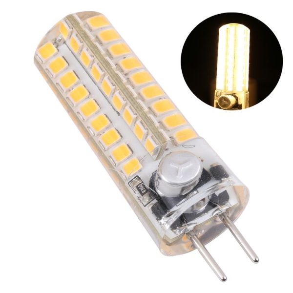 GY6.35 72 LEDs SMD 2835 Corn Light Bulb, AC / DC 12V (Warm White)