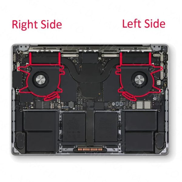 1 Pairs CPU Cooling Cooler Fan For Macbook Pro 14 14.2 inches A2442 EMC3650 2021 - Image 4
