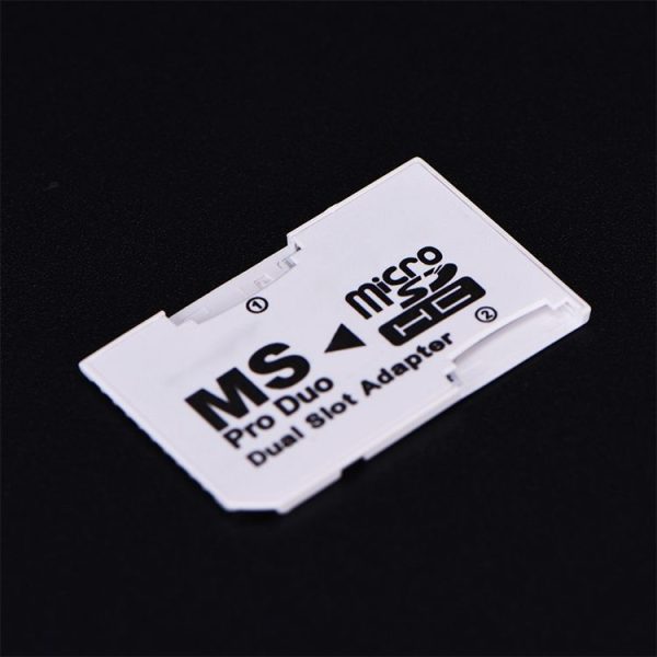 CR-5400 Dual Slot Micro SDHC (TF) to MS PRO Duo Adapter, Total Supported Capacity: 64GB - Image 3