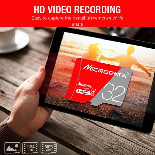 MICRODATA 128GB Class10 Red and Grey TF (Micro SD) Memory Card - Image 10