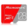 MICRODATA 128GB Class10 Red and Grey TF (Micro SD) Memory Card - Image 2