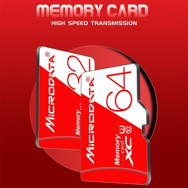 MICRODATA 32GB High Speed U1 Red and White TF (Micro SD) Memory Card - Image 9