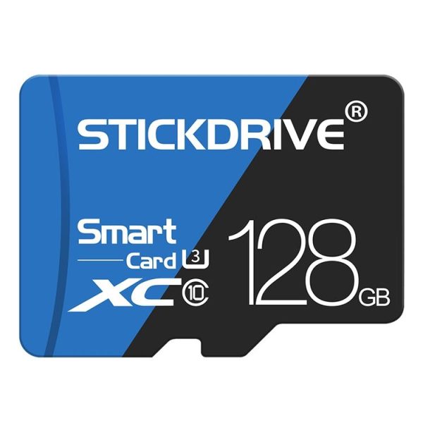 STICKDRIVE 128GB High Speed U3 Blue and Black TF (Micro SD) Memory Card
