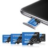 STICKDRIVE 128GB High Speed U3 Blue and Black TF (Micro SD) Memory Card - Image 3