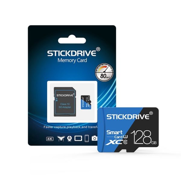STICKDRIVE 128GB High Speed U3 Blue and Black TF (Micro SD) Memory Card - Image 5