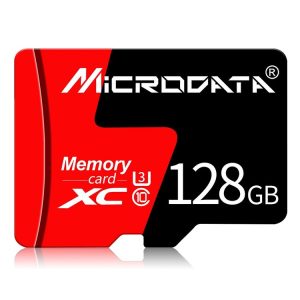 MICRODATA 128GB U3 Red and Black TF (Micro SD) Memory Card