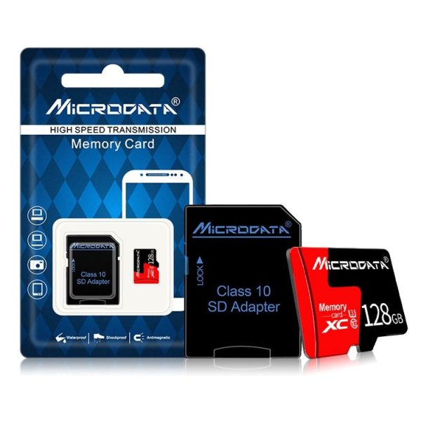 MICRODATA 128GB U3 Red and Black TF (Micro SD) Memory Card - Image 8