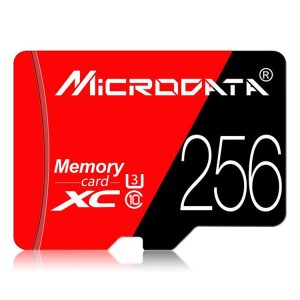 MICRODATA 256GB U3 Red and Black TF (Micro SD) Memory Card