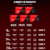 MICRODATA 256GB U3 Red and Black TF (Micro SD) Memory Card - Image 10