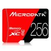 MICRODATA 256GB U3 Red and Black TF (Micro SD) Memory Card - Image 2