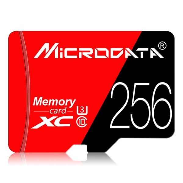 MICRODATA 256GB U3 Red and Black TF (Micro SD) Memory Card - Image 2