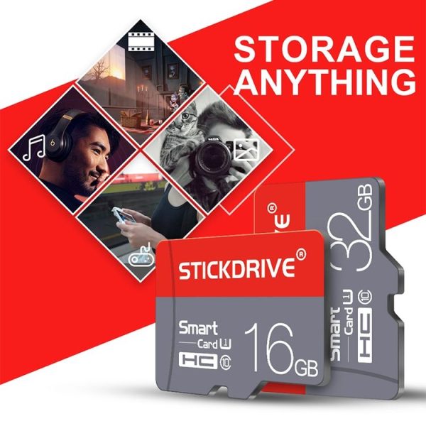 STICKDRIVE 128GB U3 Red and Grey TF (Micro SD) Memory Card - Image 5