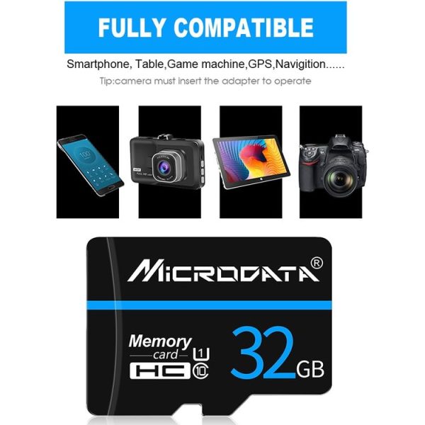 MICRODATA 32GB U1 Blue Line and Black TF (Micro SD) Memory Card - Image 4