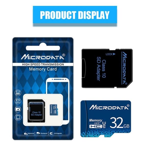 MICRODATA 32GB U1 Blue TF (Micro SD) Memory Card - Image 5