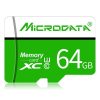 MICRODATA 64GB U3 Green and White TF (Micro SD) Memory Card - Image 2