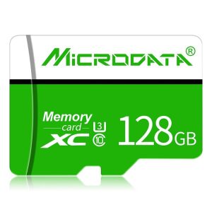 MICRODATA 128GB U3 Green and White TF (Micro SD) Memory Card