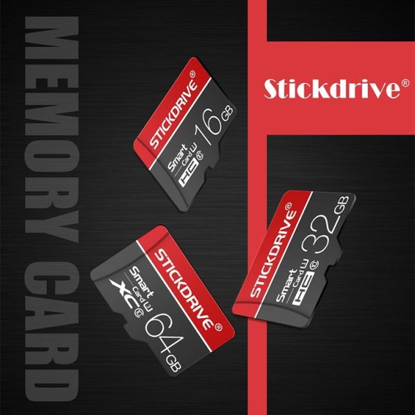 STICKDRIVE 16GB U1 White Line Red and Black TF (Micro SD) Memory Card - Image 10