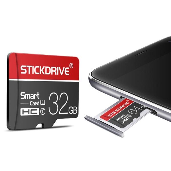 STICKDRIVE 16GB U1 White Line Red and Black TF (Micro SD) Memory Card - Image 3