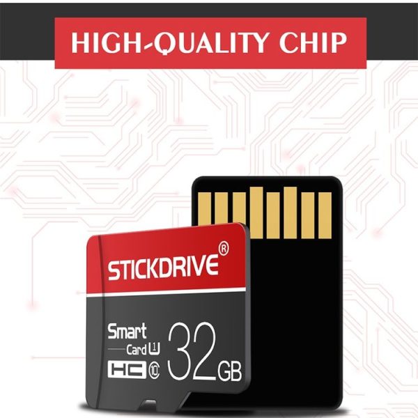 STICKDRIVE 16GB U1 White Line Red and Black TF (Micro SD) Memory Card - Image 4