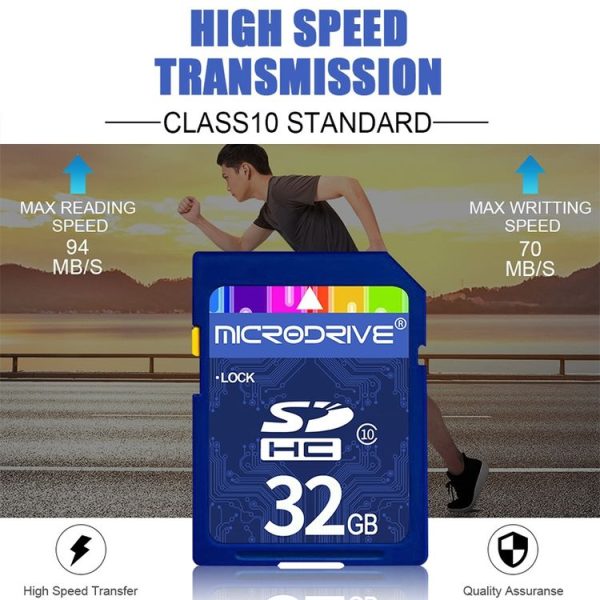 Microdrive 32GB High Speed Class 10 SD Memory Card for All Digital Devices with SD Card Slot - Image 3