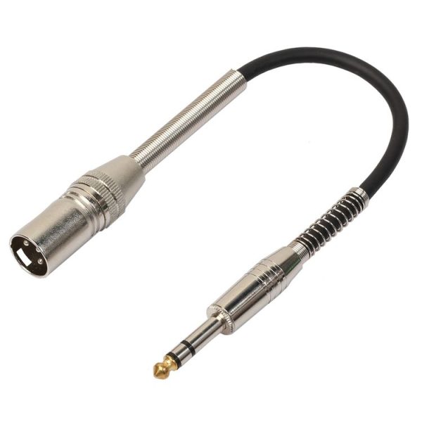30cm XLR 3-Pin Male to 1 / 4 inch (6.35mm) Female Plug Stereo Microphone Audio Cord Cable - Image 2