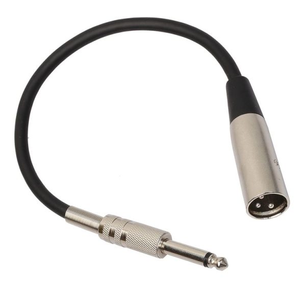 30cm XLR 3-Pin Male to 1 / 4 inch (6.35mm) XLR Female Plug Stereo Microphone Audio Cord Cable - Image 3