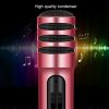BGN-C7 Condenser Microphone Dual Mobile Phone Karaoke Live Singing Microphone Built-in Sound Card (Red) - Image 11