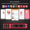 BGN-C7 Condenser Microphone Dual Mobile Phone Karaoke Live Singing Microphone Built-in Sound Card (Red) - Image 14
