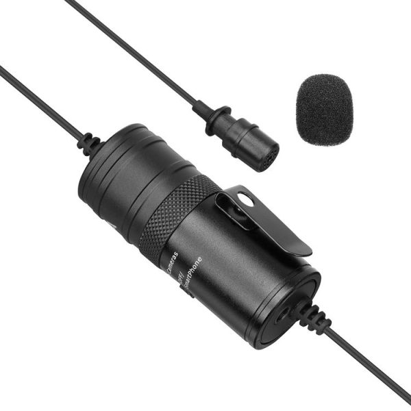 BOYA BY-M1 PRO Universal 3.5mm Plug Omni-directional Lavalier Microphone, Cable Length: 6m (Black) - Image 3