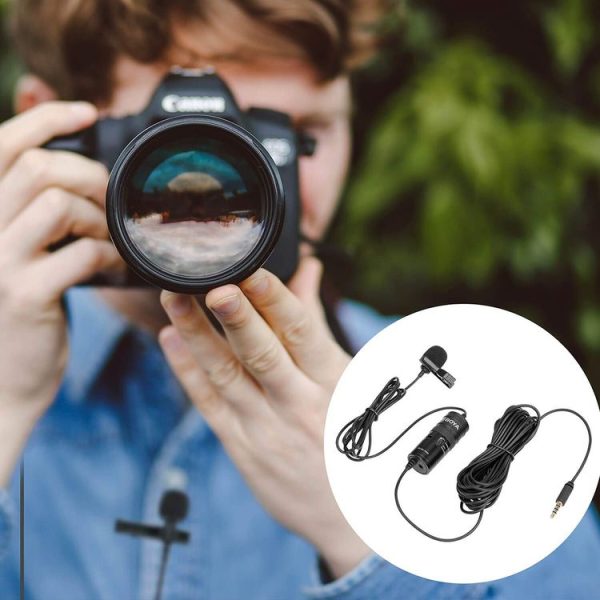 BOYA BY-M1 PRO Universal 3.5mm Plug Omni-directional Lavalier Microphone, Cable Length: 6m (Black) - Image 8
