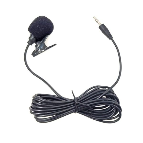 ZJ002MR Stereo 3.5mm Straight Plug Car Sun Visor Wireless Interpreter Tour Guide Megaphone Lavalier Wired Microphone, Length: 3m - Image 2