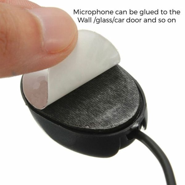 ZJ010MR Mono 3.5mm Angle Head Plug Car Navigation GPS Speaker External Paste Bluetooth Microphone, Length: 3m - Image 4
