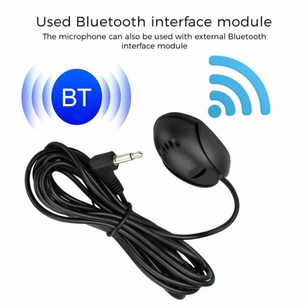 ZJ010MR Mono 3.5mm Angle Head Plug Car Navigation GPS Speaker External Paste Bluetooth Microphone, Length: 3m - Image 5