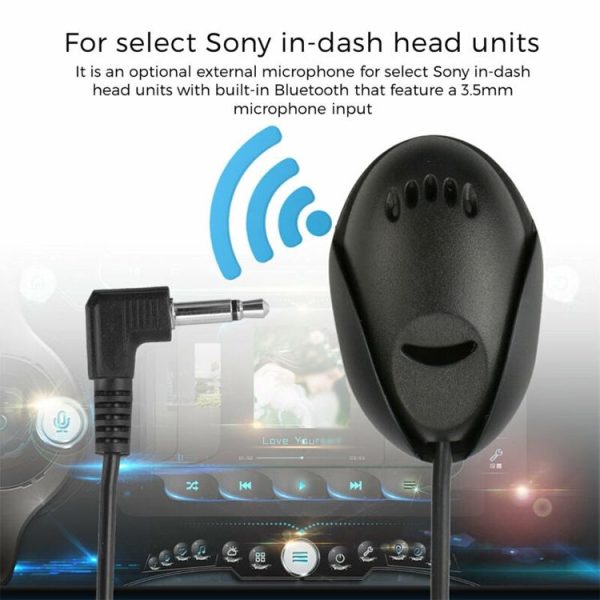 ZJ010MR Mono 3.5mm Angle Head Plug Car Navigation GPS Speaker External Paste Bluetooth Microphone, Length: 3m - Image 7
