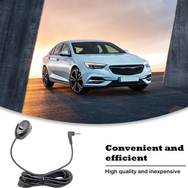 ZJ010MR Mono 3.5mm Angle Head Plug Car Navigation GPS Speaker External Paste Bluetooth Microphone, Length: 3m - Image 8